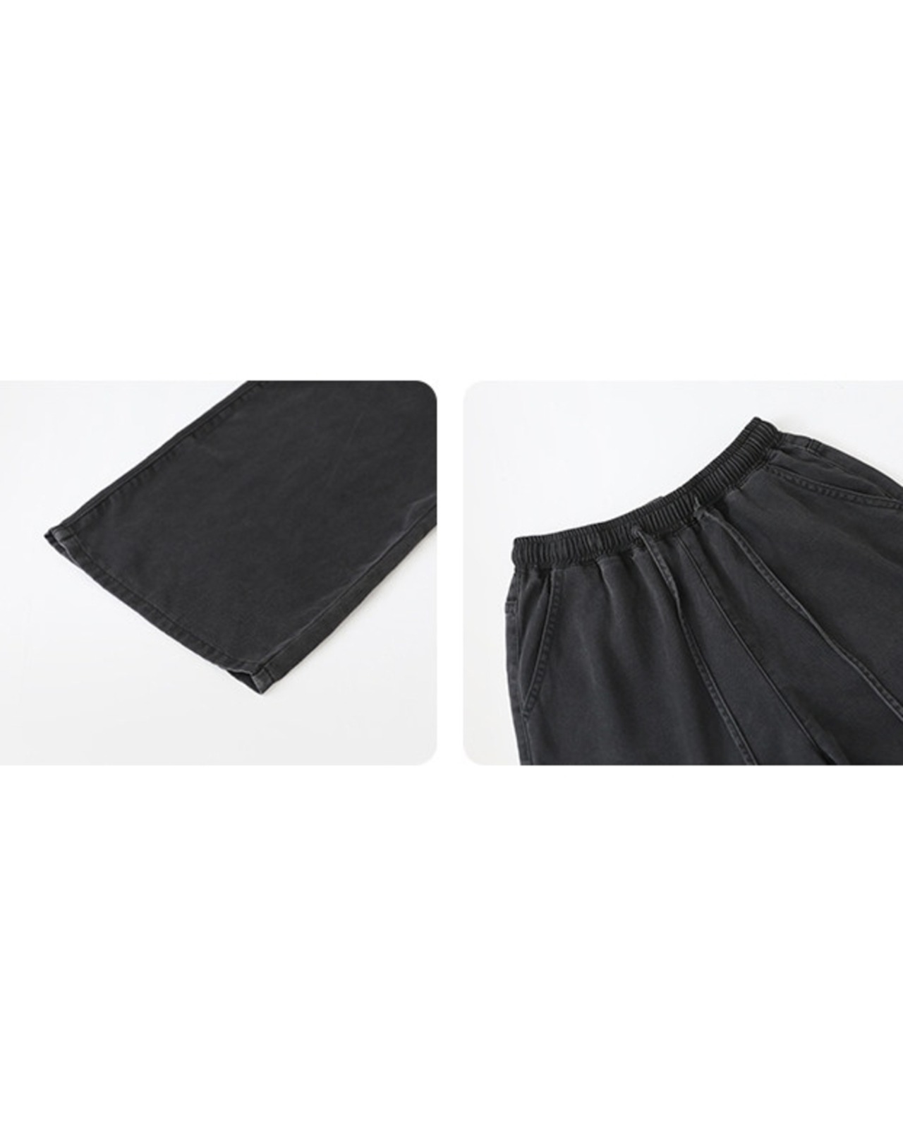 Drawstring wide leg pants L0134
