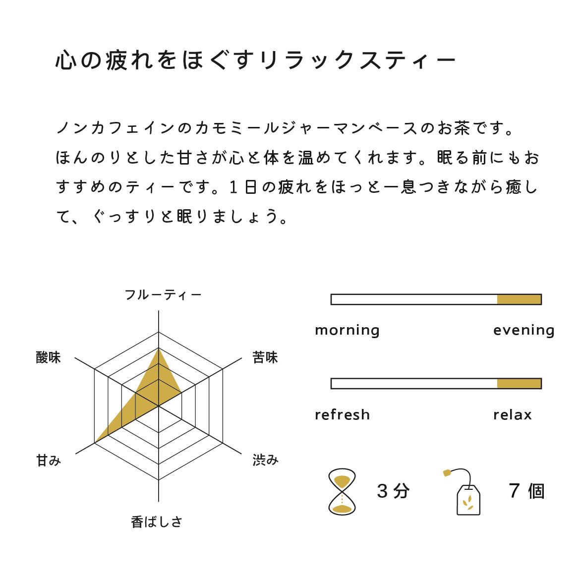 心の疲れをほぐすリラックスティー