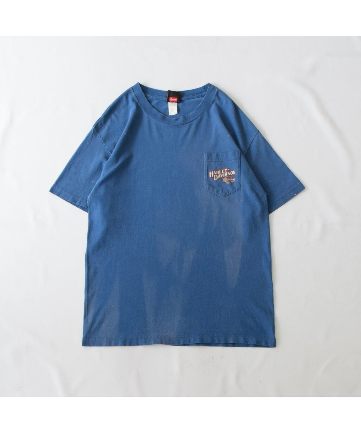 00's Harley-Davidson Tシャツ メンズ L ブルー ハーレーダビッドソン