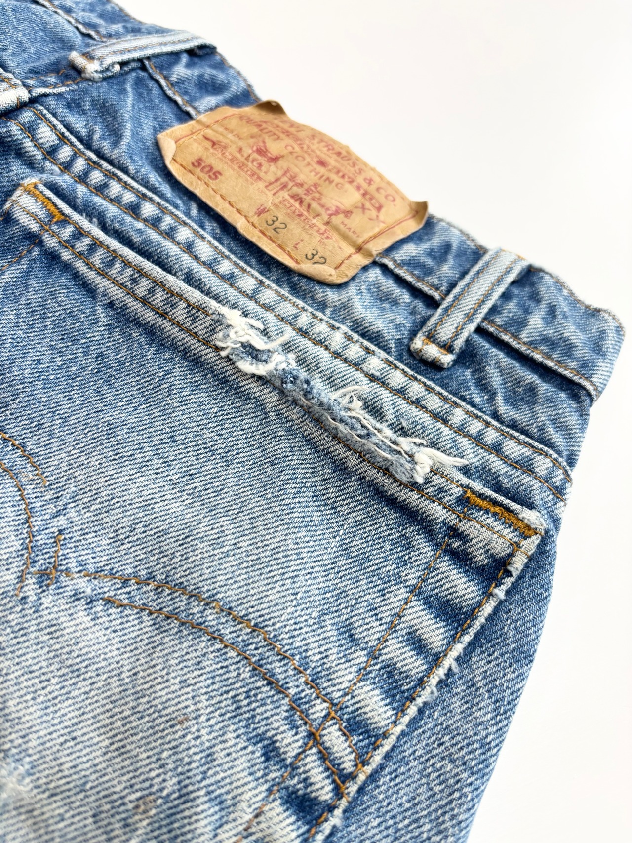 90s Levi’s 505 DENIM PANTS MADE IN USA Size W32L32→W31L31
