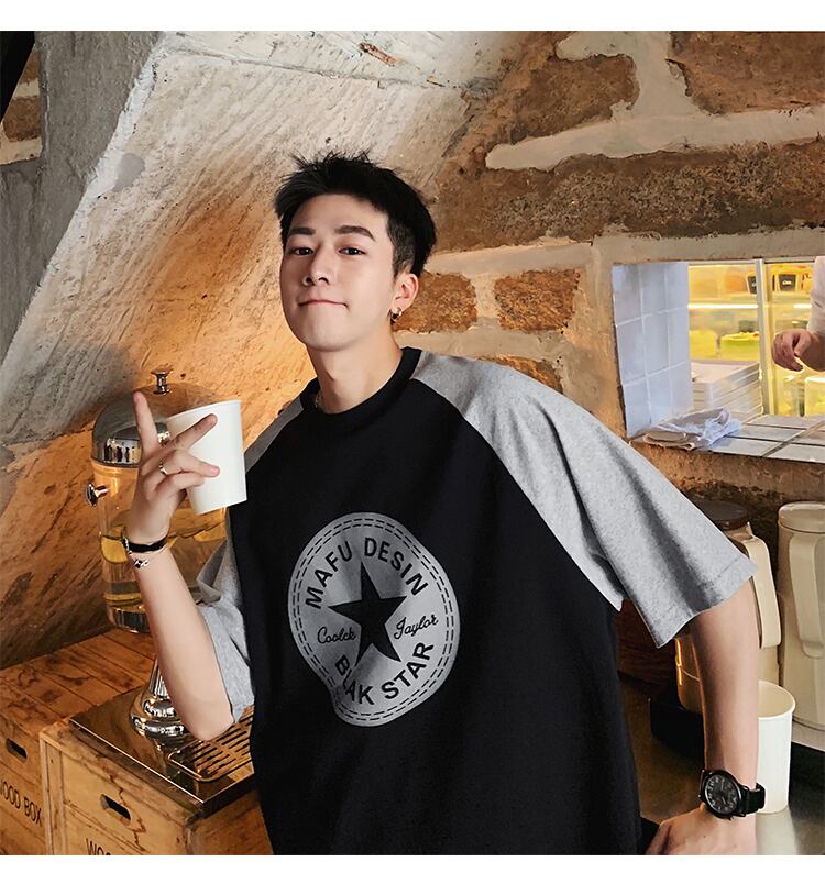 全2色 Tシャツ カットソー プリント カジュアル シンプル