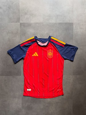 adidas スペイン代表 ホームユニフォーム RFEF CLIMACOOL スリムフィット S レッド