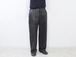 MANUAL ALPHABET / CHINO ONE TUCK BUGGY PANTS - CHARCOAL　マニュアルアルファベット / チノ ワンタック バギーパンツ - チャコール