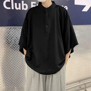 Japanese-style short-sleeve shirt with a stand collar(MT1588)