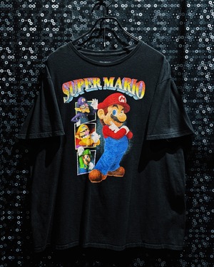 【ÆIEM】SUPER MARIO “Mario, Waluigi, Wario & Luigi” Vintage Fade Big Print T-Shirt