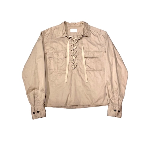 URU - Lace Up Shirt (size-2) ¥15000+tax