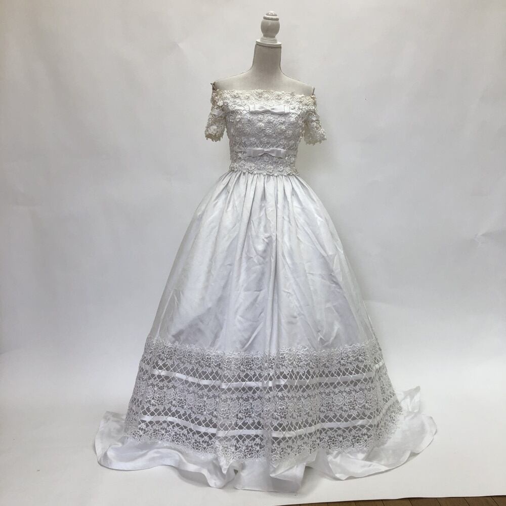 中古 ウェディングドレス プリンセス ホワイト 9号 W-345
