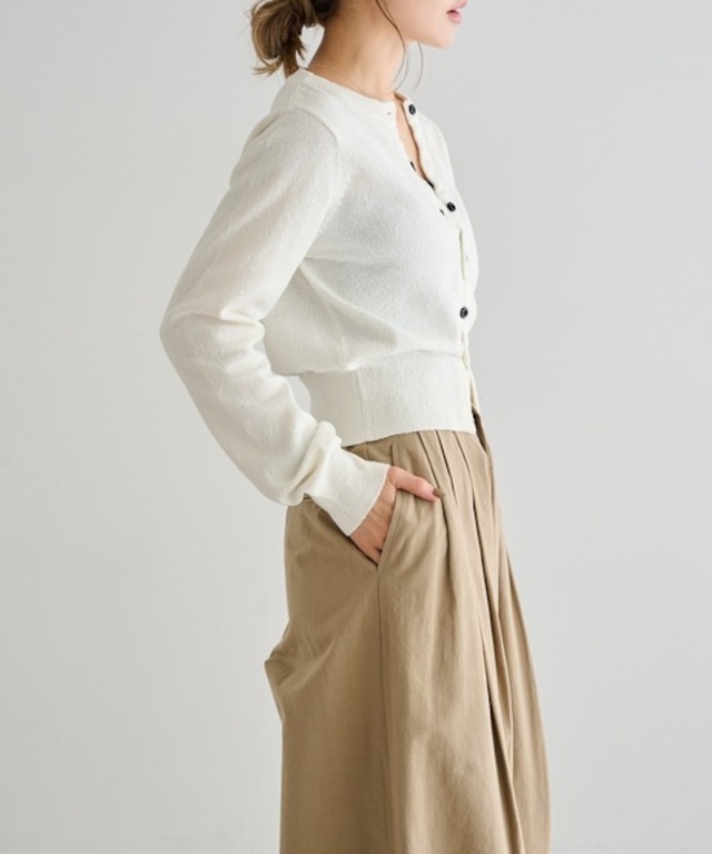 クロスボタンカーデ