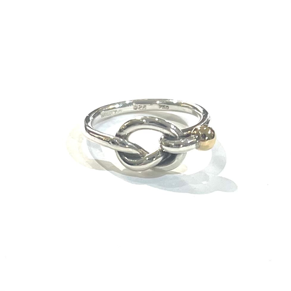 希少サイズ 2159 【 TIFFANY&CO. 】TIFFANY &CO silver925.K18 11.5号