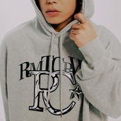 CUBISM FONT HOODIE_GREY