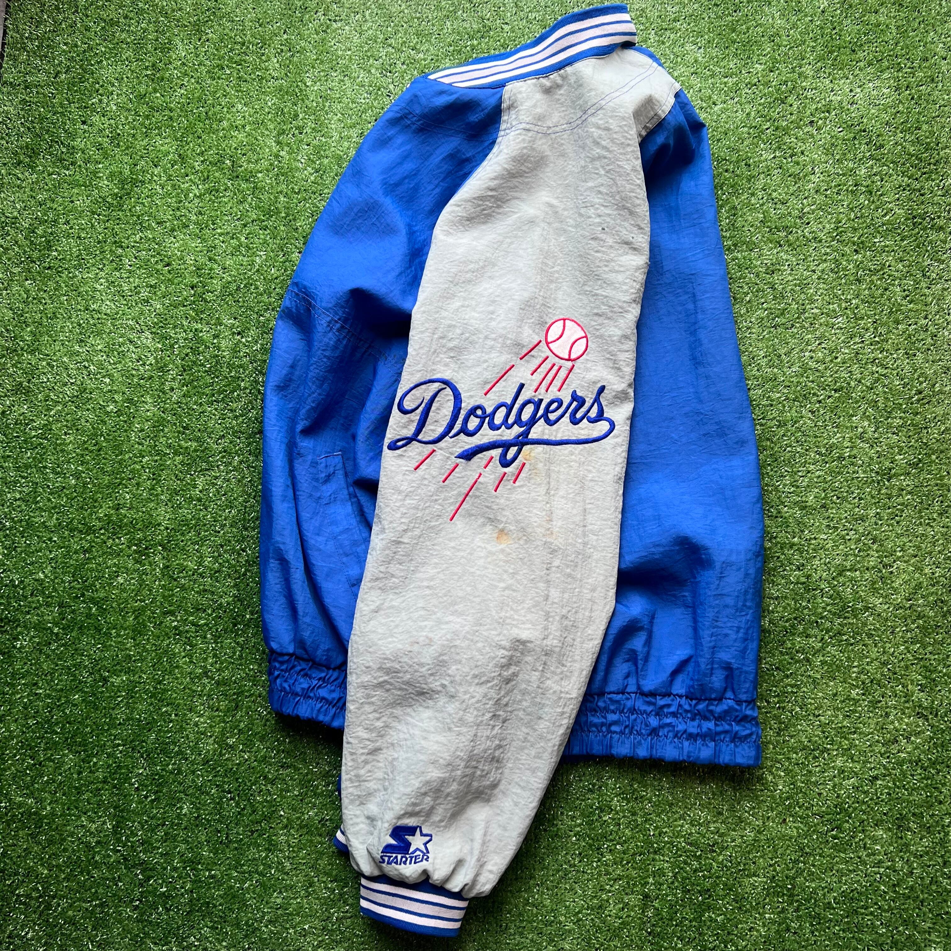 MLB 90s ロサンゼルス・ドジャース ナイロン プルオーバー ジャケット