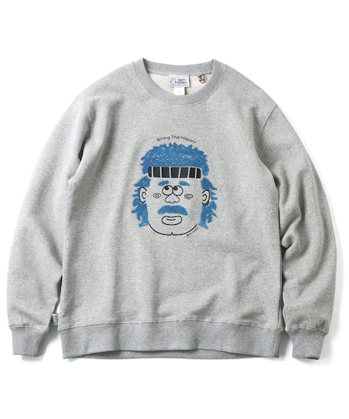 gym master ジムマスター Bring The Happy スウェット G621771 メンズ レディース トレーナー 10.3oz サガラ刺繍 綿100% 裏毛スウェット