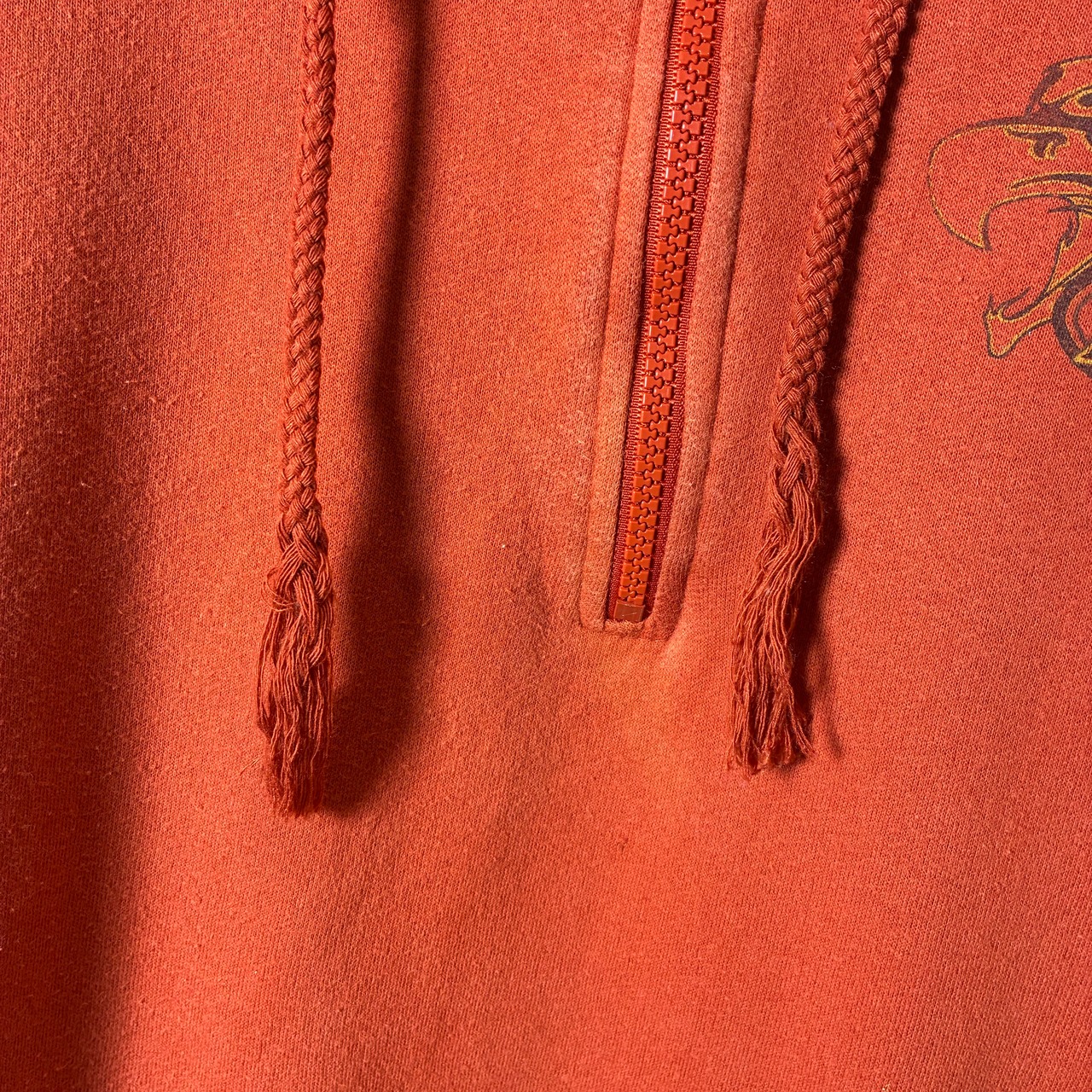 00s Harley-Davidson / ハーフジップパーカー / HD / MIAMIフロリダ / バックプリント / オレンジ