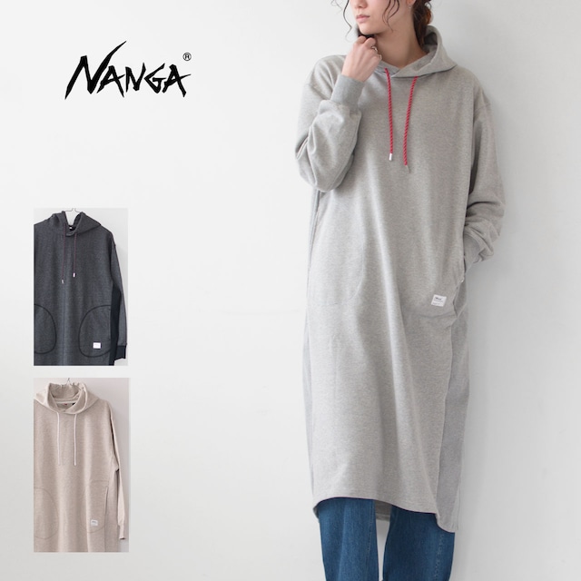 NANGA [ナンガ] W's ECO HYBRID SWEAT HOODIE [NW2242-1Z222] エコハイブリッド スウェットフーディーワンピース・フート?付きワンピース・リラックスウェア・キャンプ・ピクニック・アウトドア・レディース・女性用・LADY'S [2024SS]