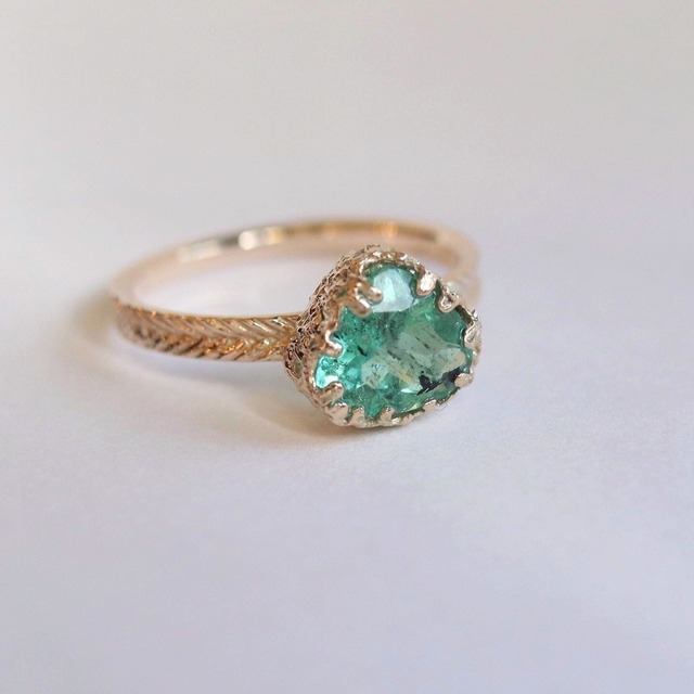 1点物　K10リング　/　エメラルド