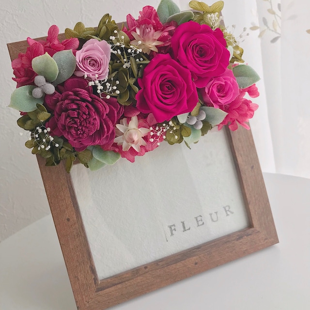 topaz red arrangement〜フォトフレーム