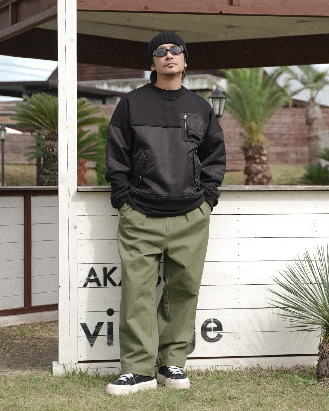 【#Re:room】SWITCHING TWILL SWEAT TRAINER［REC865］