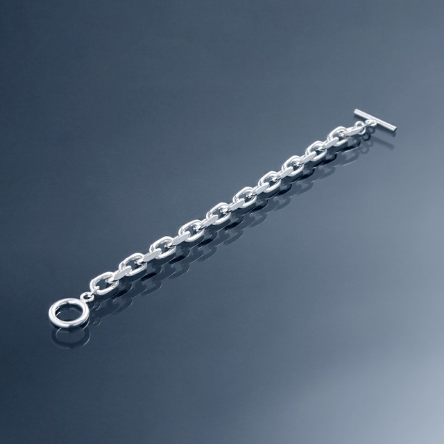 oval link 2 sides cut volume chain bracelet [AZTC] / Y2308KHB5209