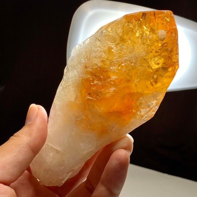 レア☆蜂蜜のような色合い♪大きいシトリン 結晶ポイント