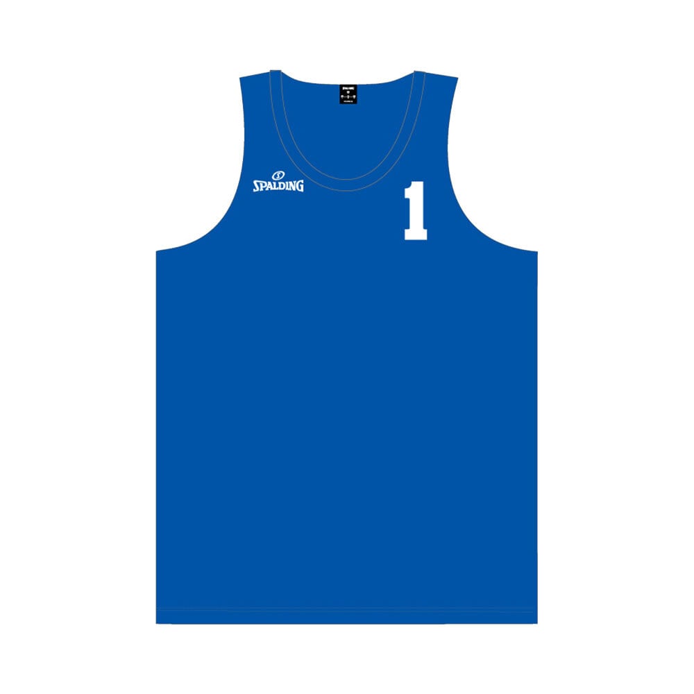 SPALDING】ビーチバレータンクトップ ブルー 番号1入り | KABTO SPALDING】ビーチバレータンクトップ ブルー 番号1入り | KABTO