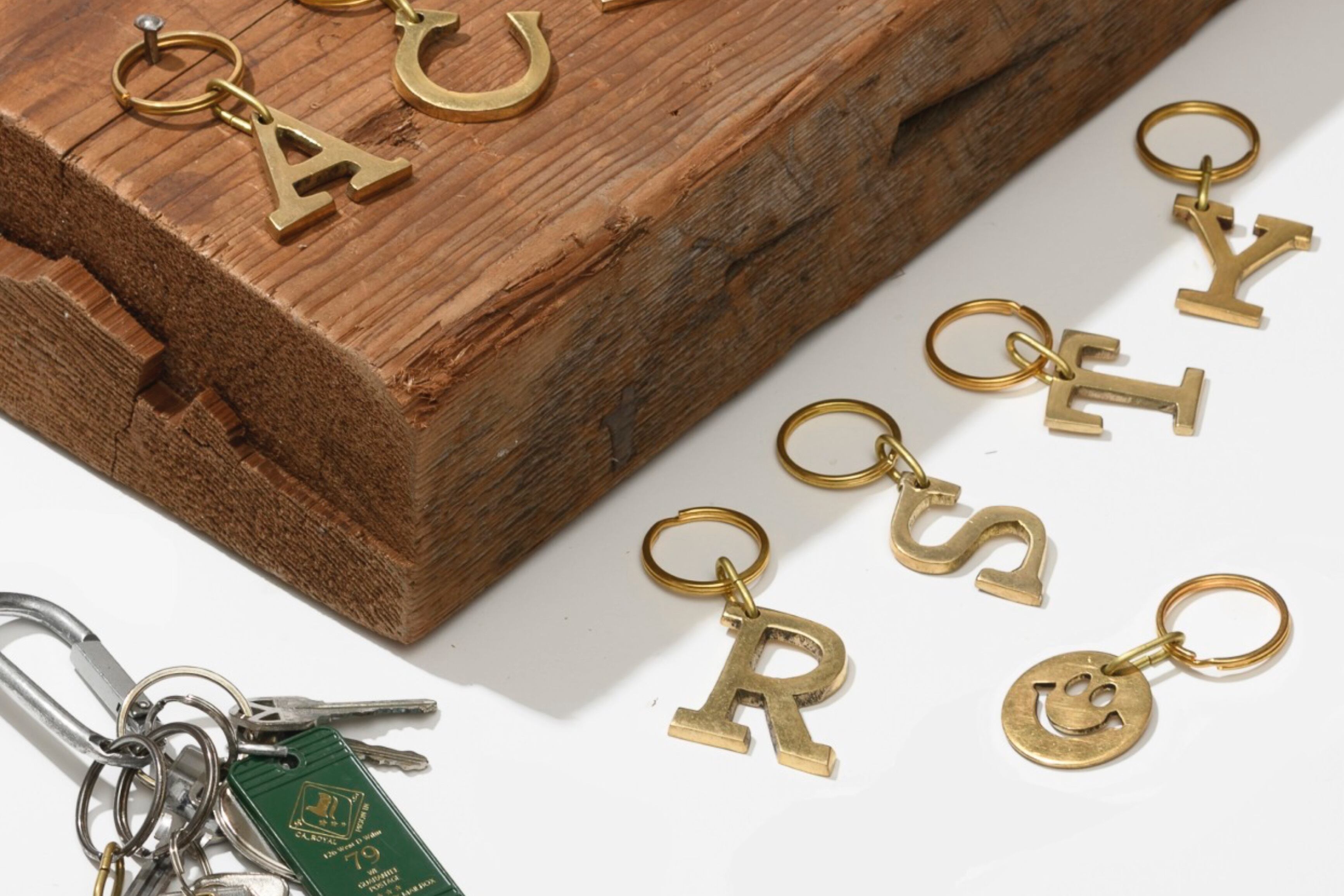 BRASS ブラス KEY リング アルファベット キーリング ナンバー 鍵