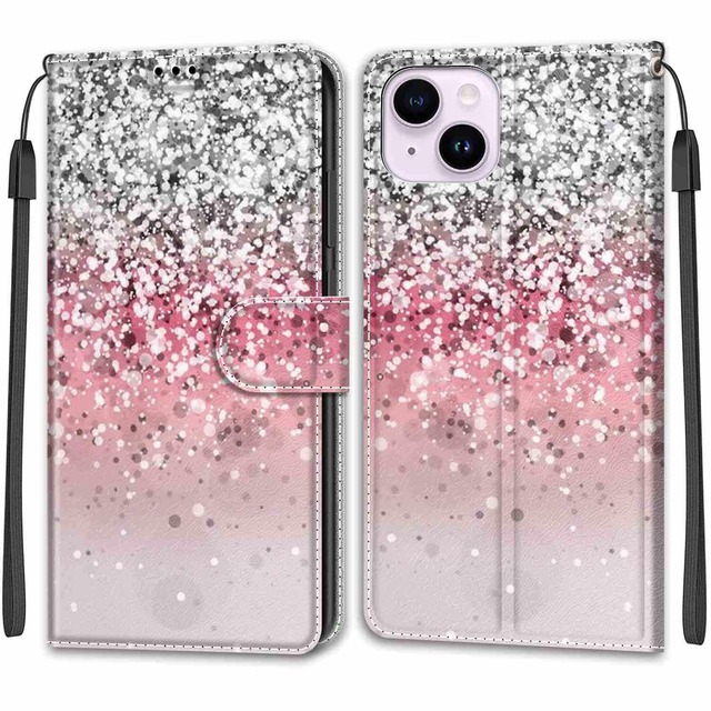iPhone 14 Plus ケース 手帳型 対応 ピンク