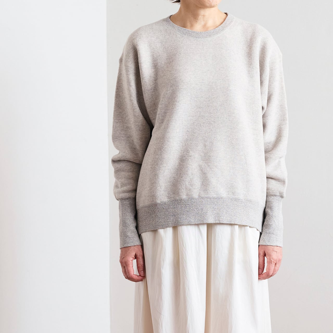 suzuki takayuki スズキタカユキ sweat pullover heather grey