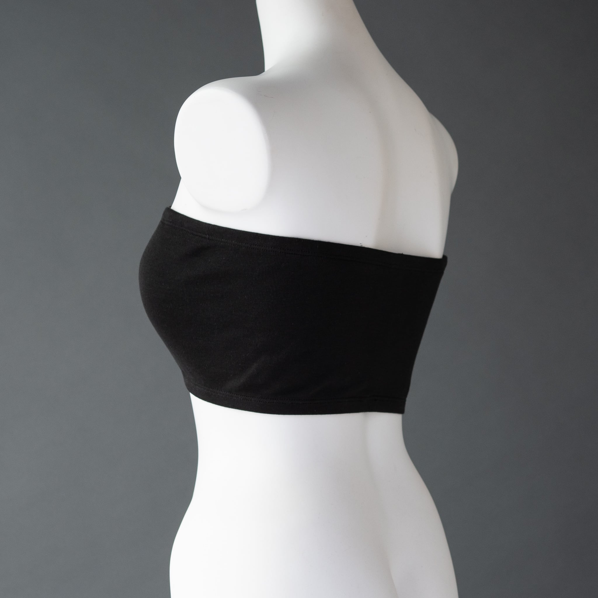 Silk Knit Tube Top Black | Nu Life in silk