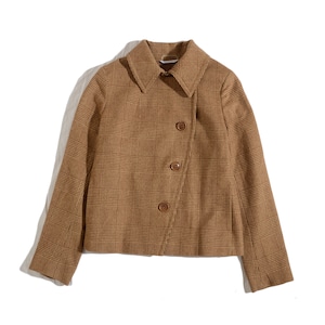 max mara     short coat  /   glen check  jacket