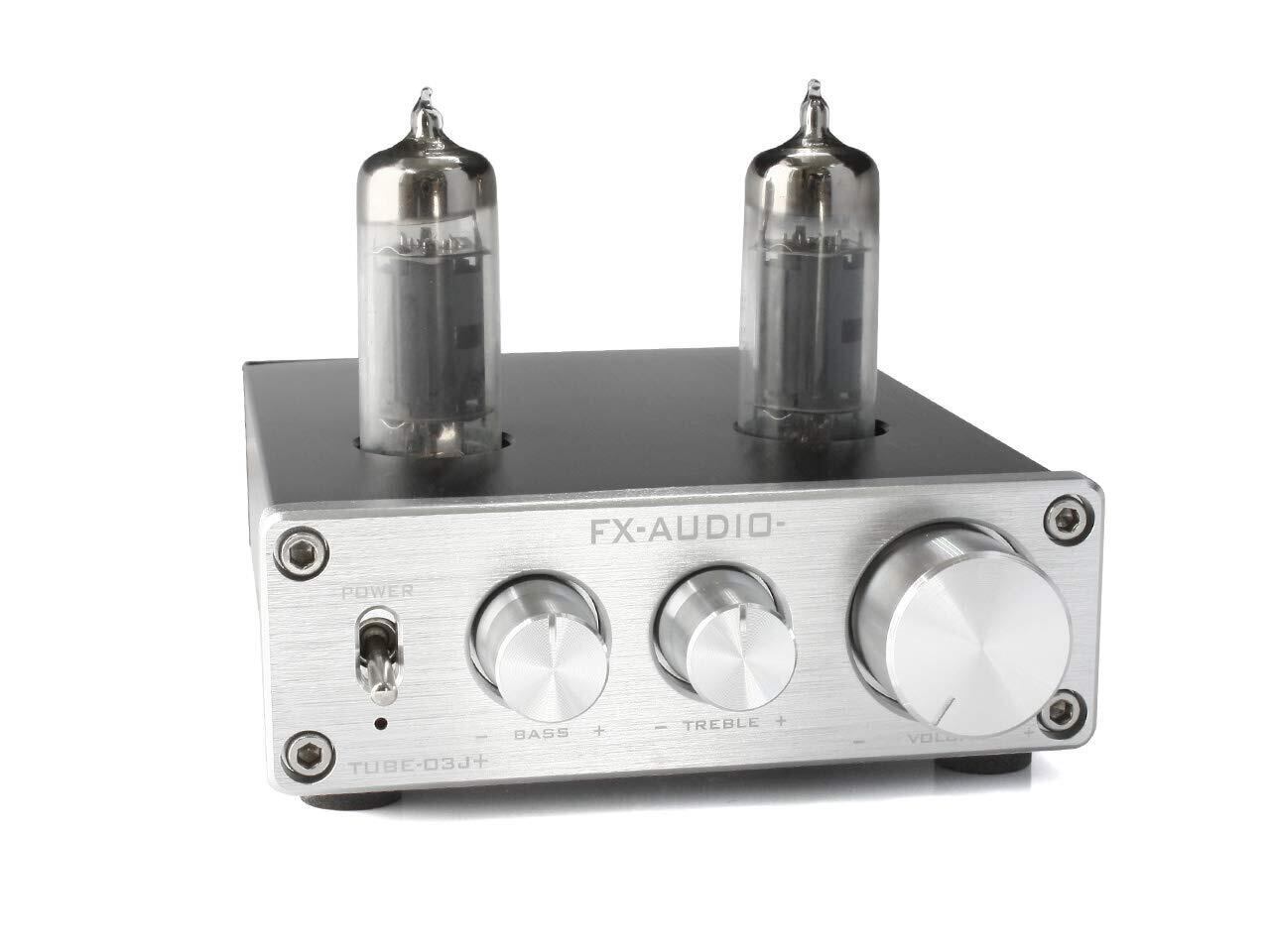 FX-AUDIO- TUBE-03J+ [シルバー]トーンコントロール機能搭載 真空管