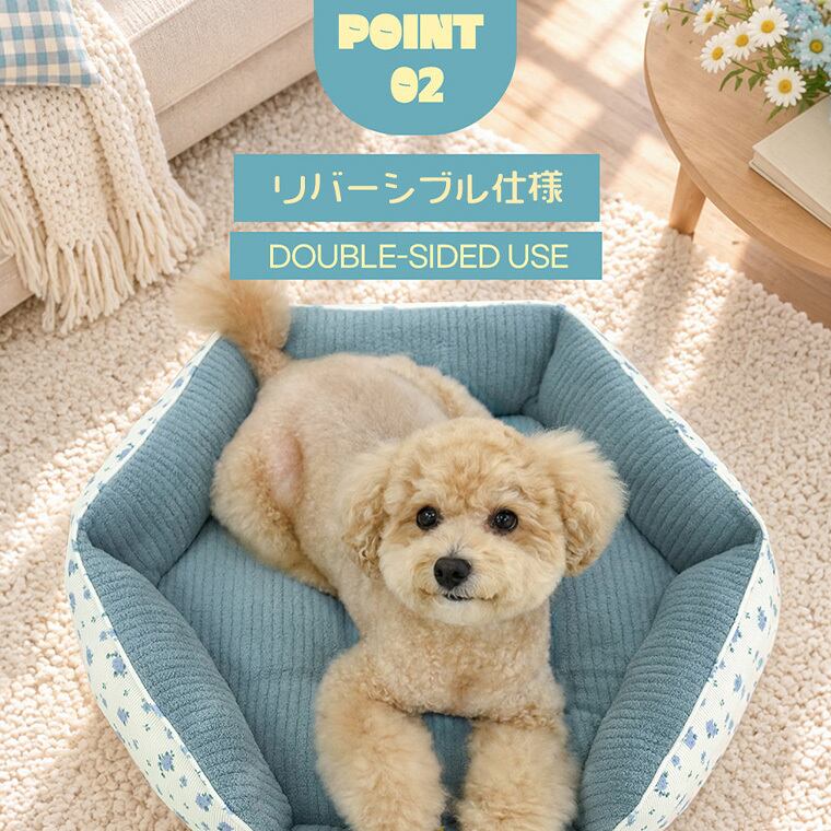 【予約販売10%OFF】jelly bear reversible bed 2color / 犬用 ベッド リバーシブル 両面 ふんわり 冬 可愛い クッション ペットマット 猫用 韓国 ペット用品 小型犬 中型犬 ハウス 高級 犬 ペットベッド