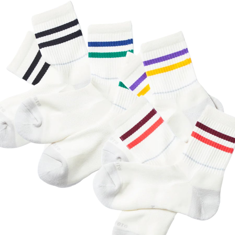【DM便190円】ROTOTO ロトト ALLROUNDER ”2 STRIPE MERINO CREW ” オールラウンダー 2ストライプ メリノクルー