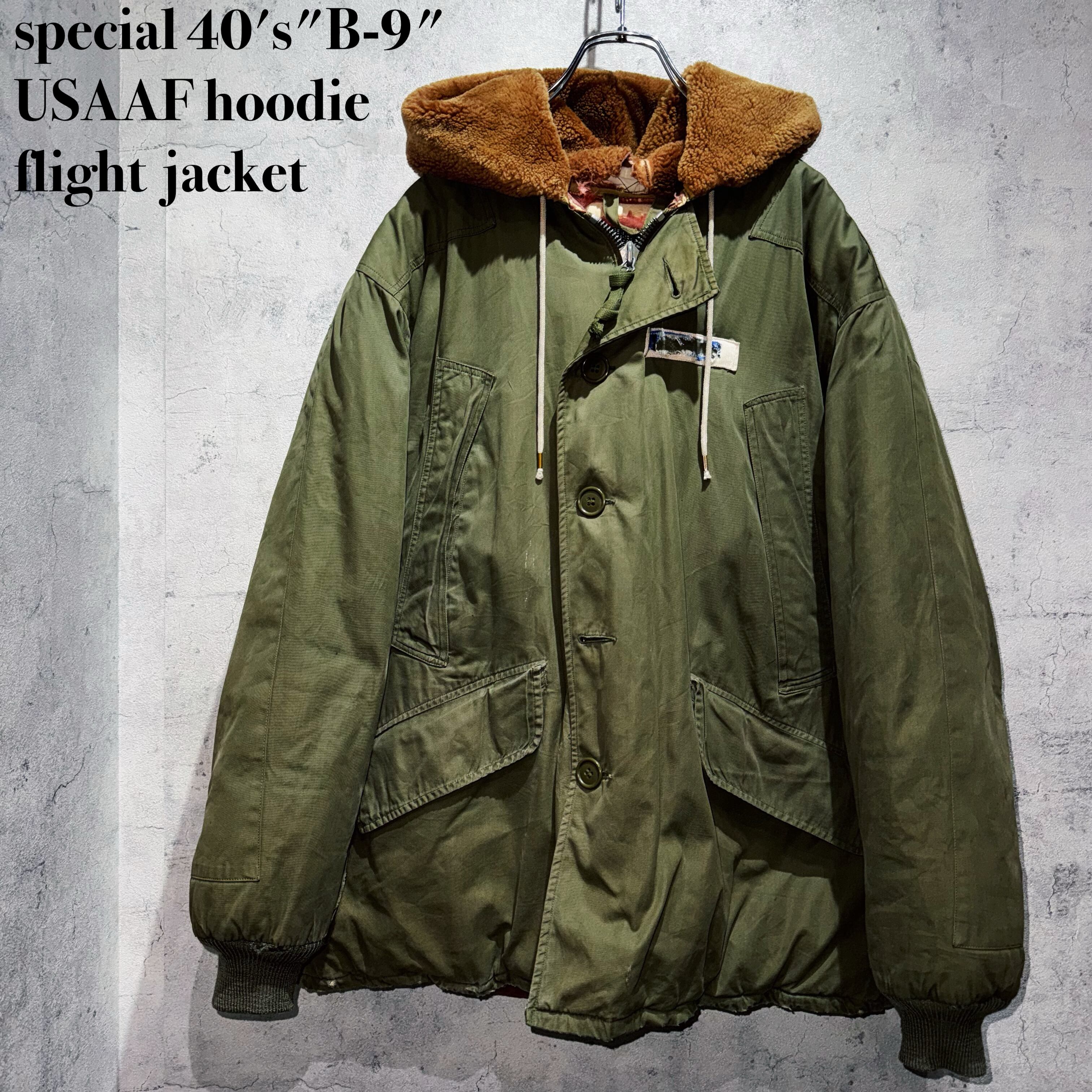 special 40's"B-9"USAAF hoodie flight jacket