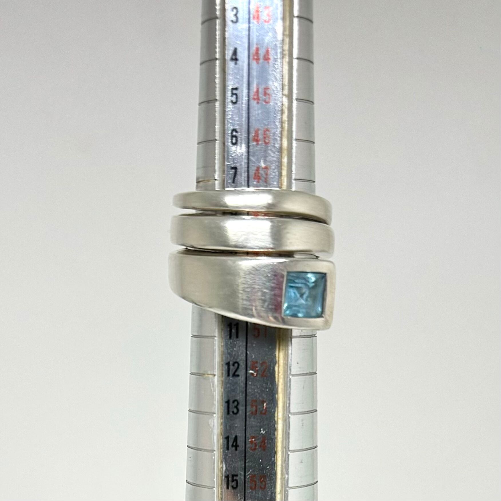 最終値下げGUCCI グッチ13号ブルートパーズ、シルバーリング