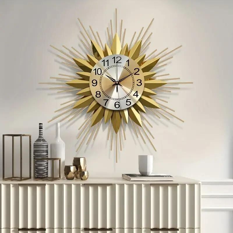 メタルデザイン掛け時計 ウォールクロック 壁掛け インテリア アート サイレントクロック 静音 大型 おしゃれ アナログ モダンシンプル リビング ダイニング