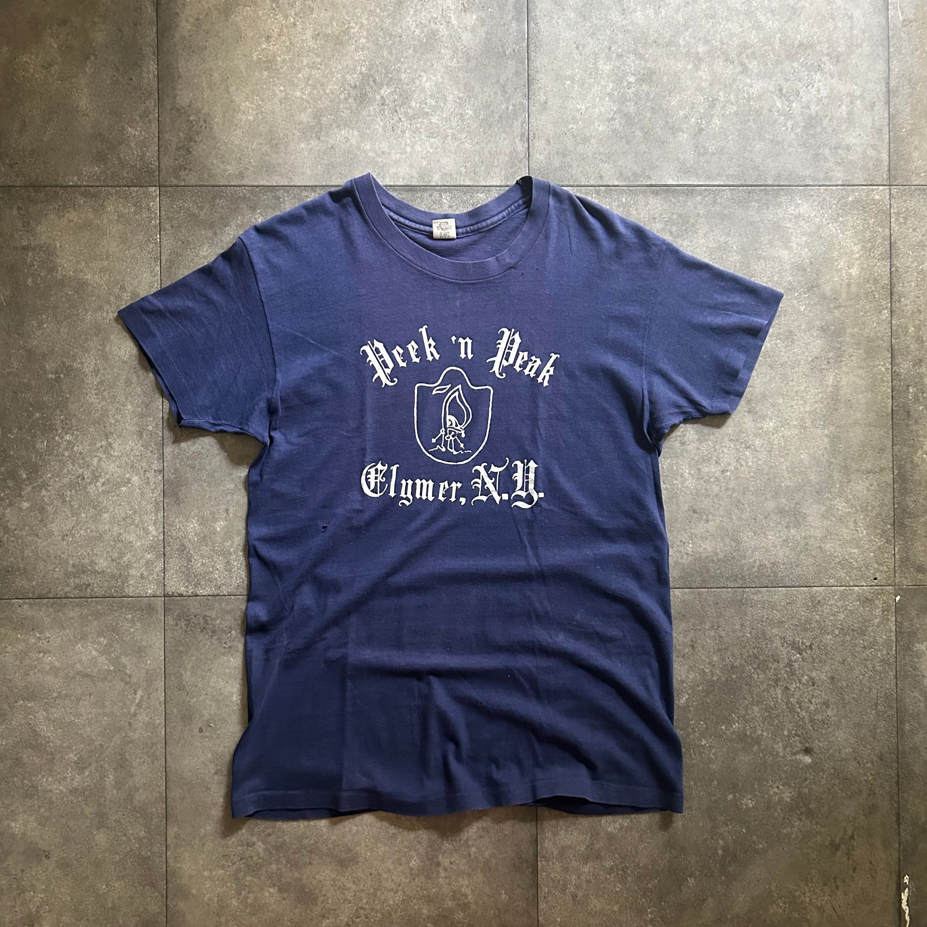 70s hanes ヘインズ tシャツ USA製 L ネイビー 三角タグ | 東京準備室 