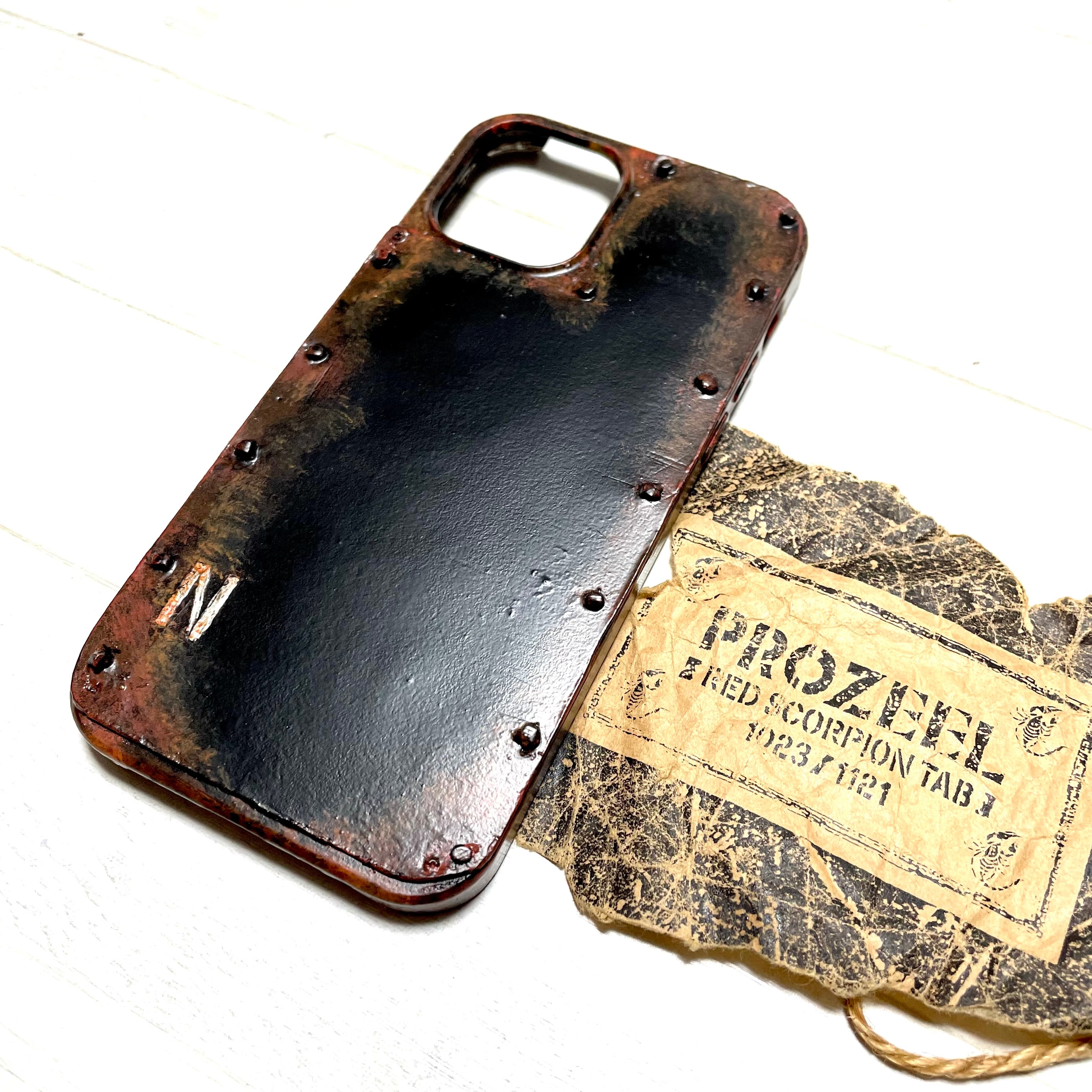 サビ塗装ダークパンク ハンドメイドスマホケース各機種対応 | vintage