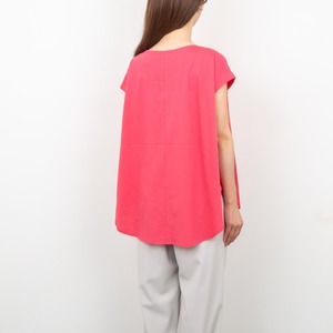 【QTUME／クチューム】ダブルタックフレンチTシャツ（グレージュ）