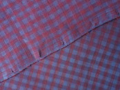 bengal fabric b48 blue red checked