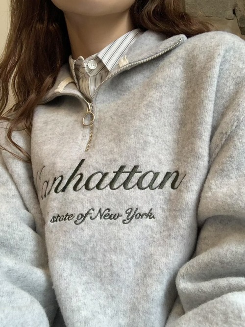 (即納) LIFFEY / Wool fleece zipup mtm