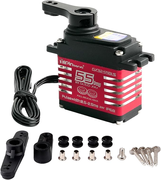 DIYmall GX3255BLS デジタルサーボ 7.4V 55KG 高トルク フルメタル