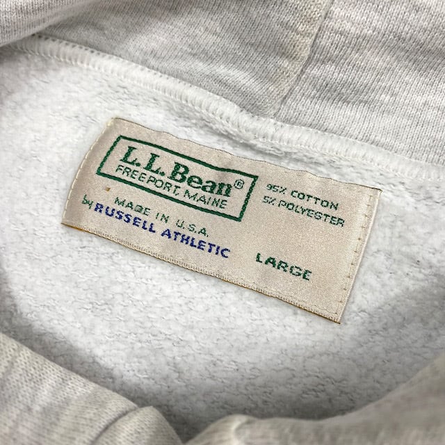 LLBean × Russell 80’S　スウェット　ヘンリーネック L