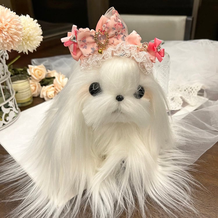 ローズリボンプリンセスヘッドドレス S0005