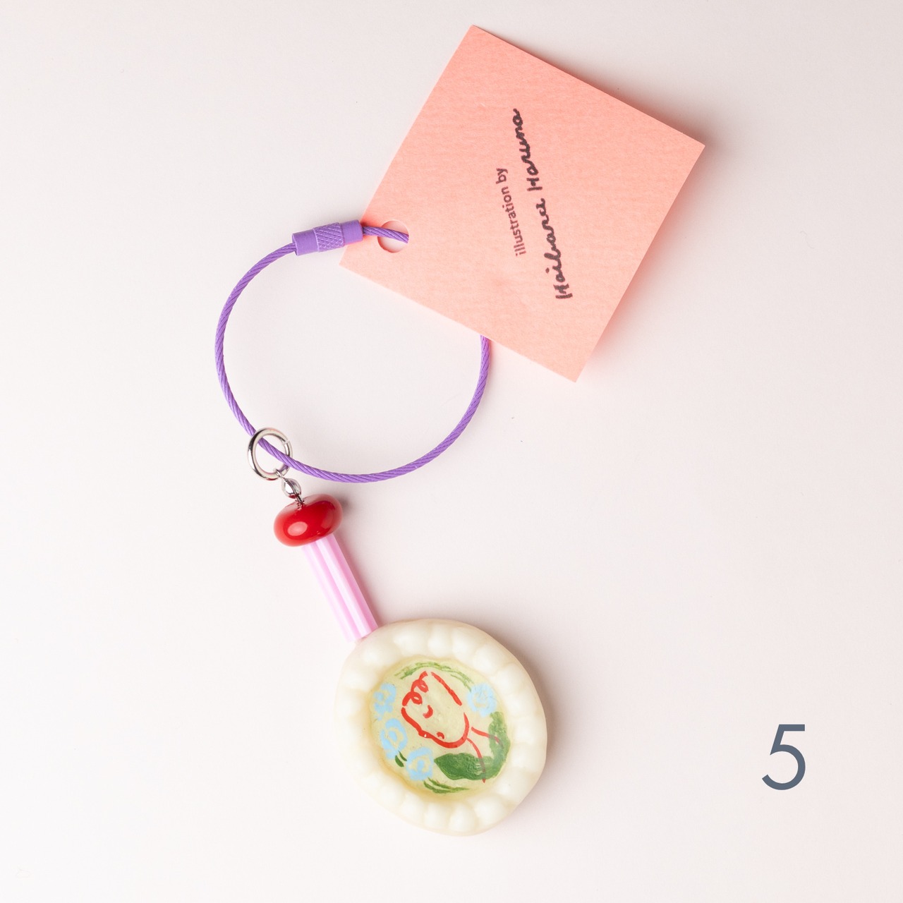 < はいばら はるな > 1点もの手描きキーホルダー