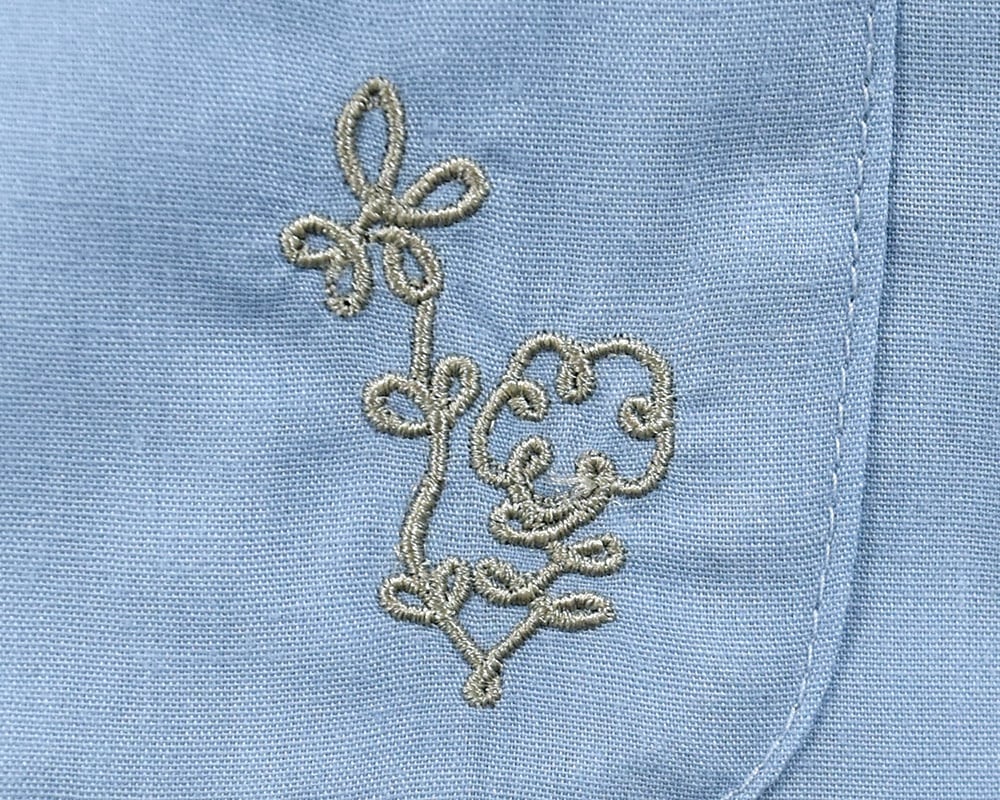 つながる刺繍入りシャツ KKMS5733 | Keitto NORTHERNTRUCK LILASIC