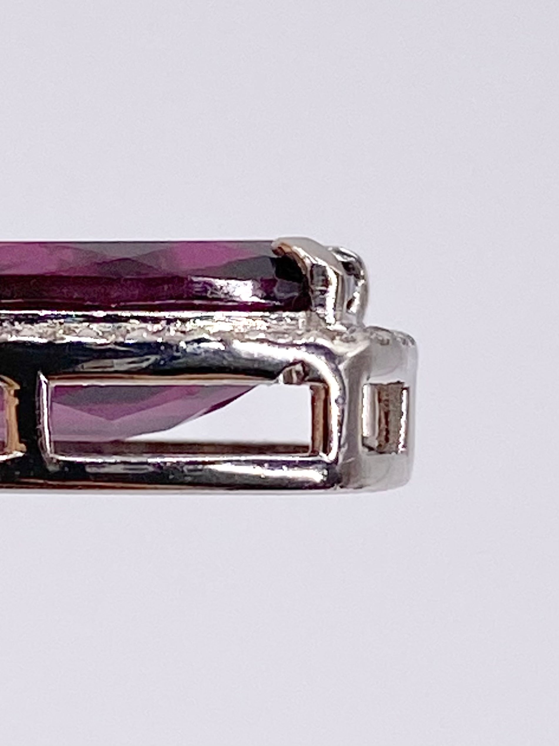 ロードライトガーネット 4.888ct / ダイヤモンド 計0.17ct Pt900/850