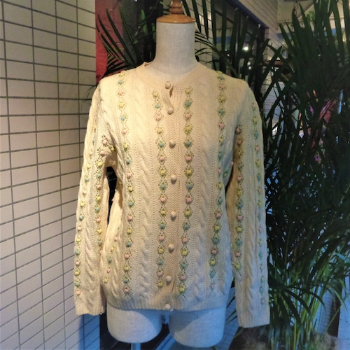 Flower Embroidery Tirolian Cardigan / フラワー刺繍チロルカーディガン