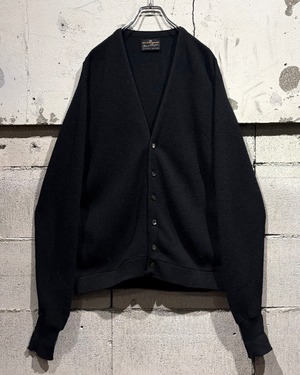 【Caka otto】60's〜70's “PURITAN” “GaryPlayer” Rare Black Color Vintage Alpaca Knit Cardigan