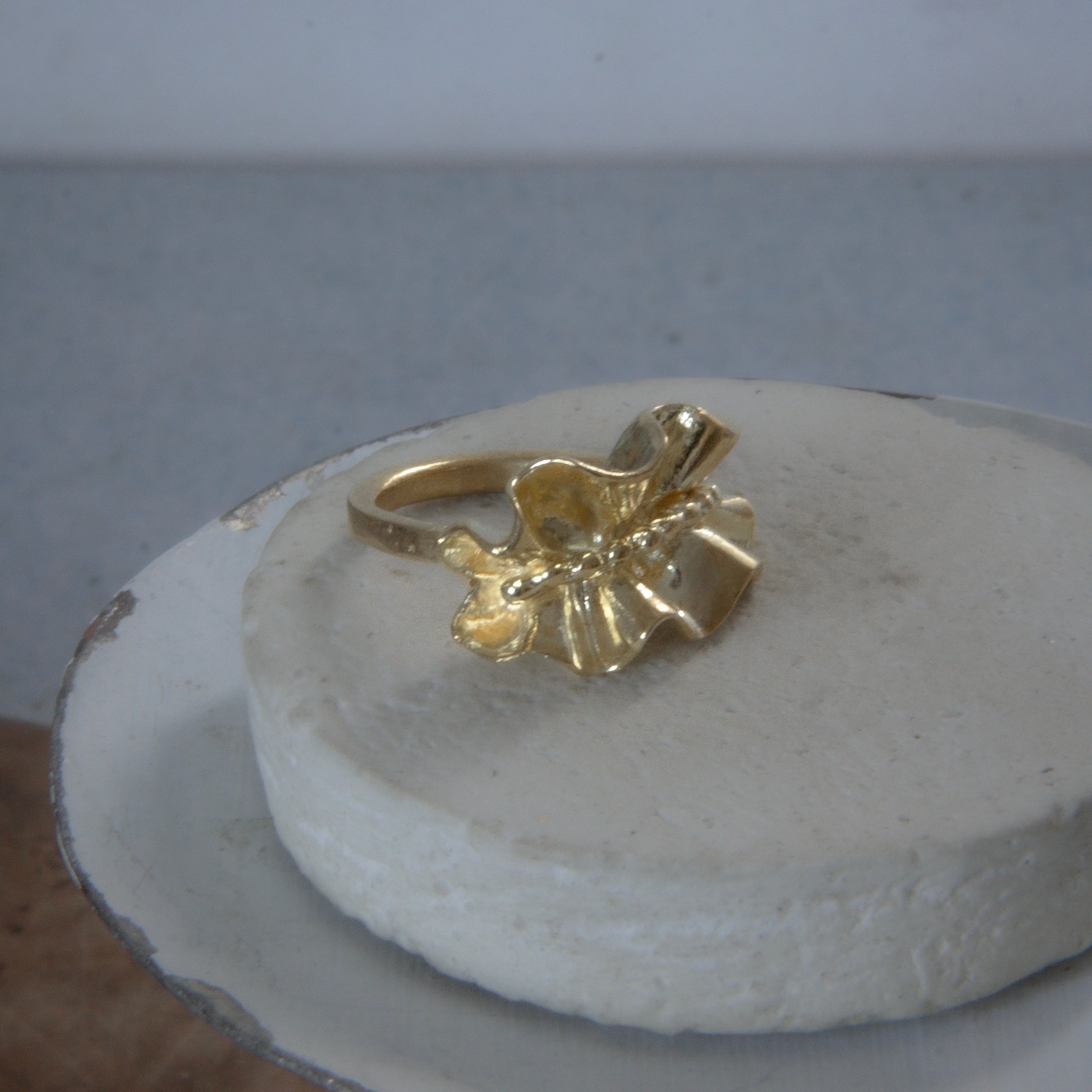 fold ring(包まれるかたち)(ゴールド)