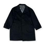 カシミヤ100% MEN'S CIRCLE メンズサークル ステンカラー コート S/ブラック メンズ